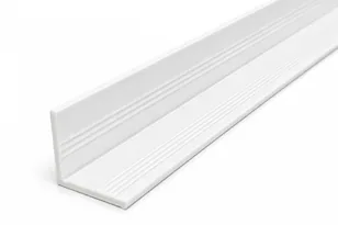White PVC wall angle