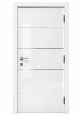 White super gloss flush door